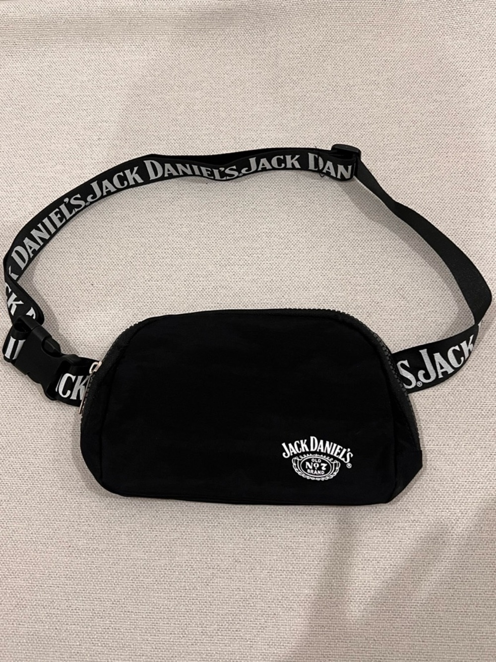 Black Jack Daniel's waist bag with logo strap